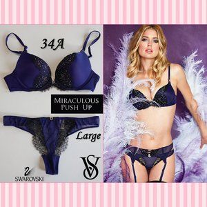 SEXY!❤️‍🔥 Matching VS Miraculous Push-Up Bra & Thong Set ✨